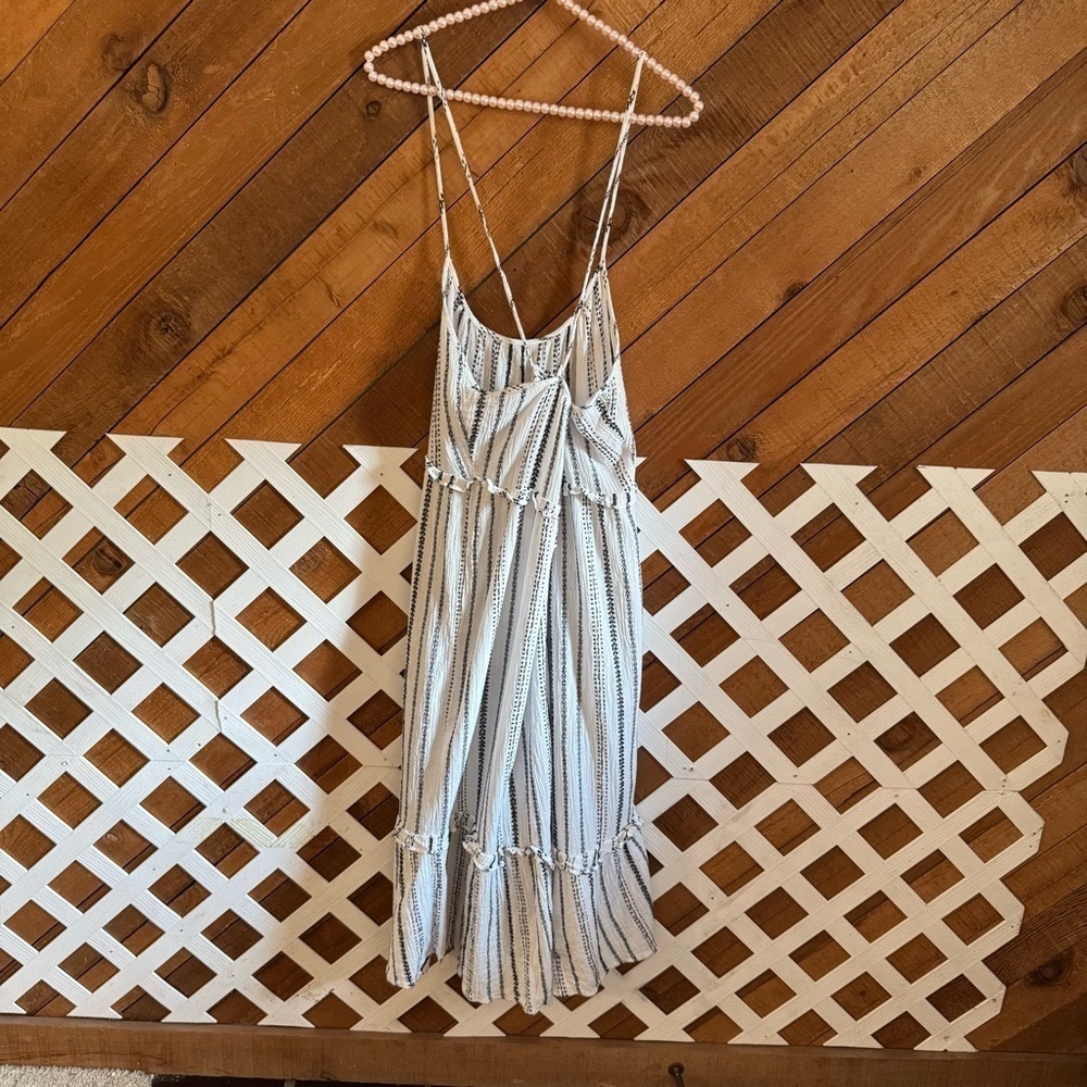 Veronica Beard striped Ayesha white/black midi dress size M - Picture 2 of 16